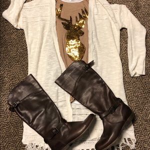 STUNNING Chocolate Brown Frye Riding Boots